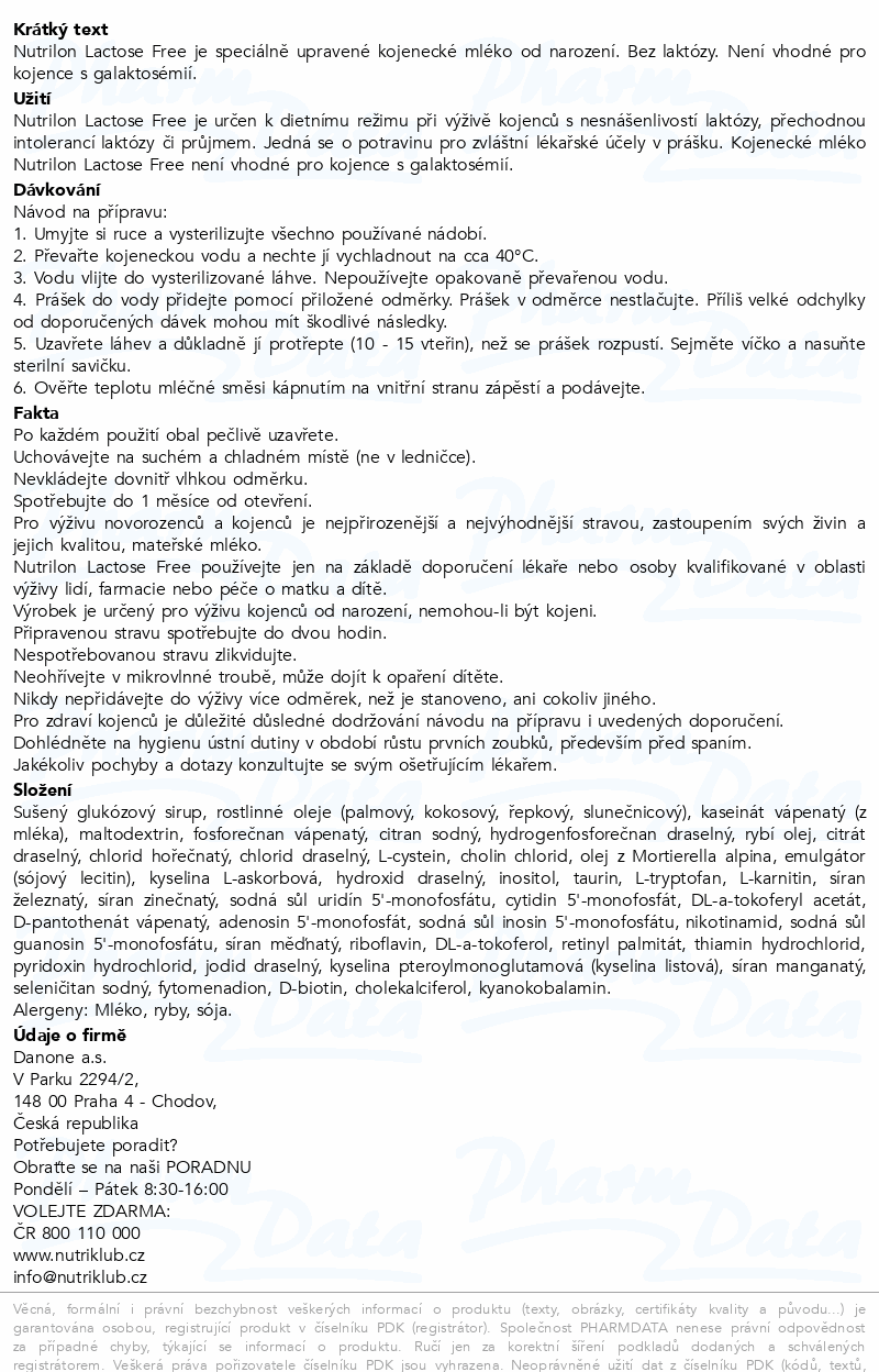 Nutrilon Lactose Free 400g