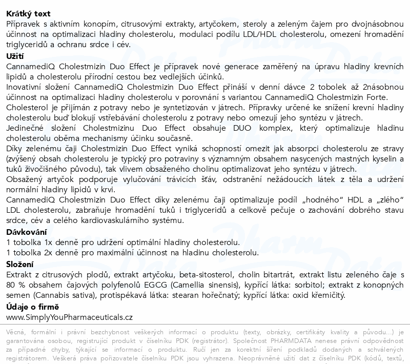 CannamediQ Cholestmizin Duo Effect 60tob.