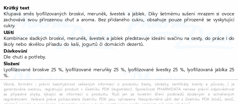 Allnature Zahradní mix Lyo mrazem sušený 100g