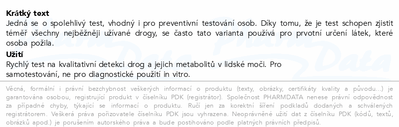 RapiClear MD5 Multidrug 5 test 1ks