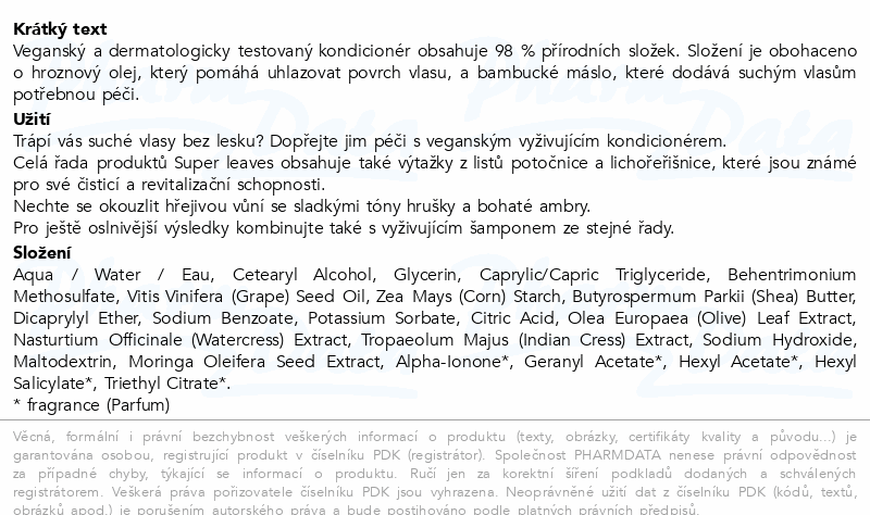 ATTITUDE Kondicionér vyživující 240ml