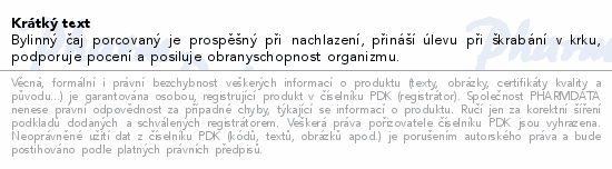 Perospir Bylin.čaj chřip.+nachl.20x1.5g Fytopharma