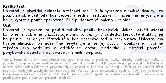 UNIVERSAL elast.obinadlo 10cmx5m tažnost 110% 1ks