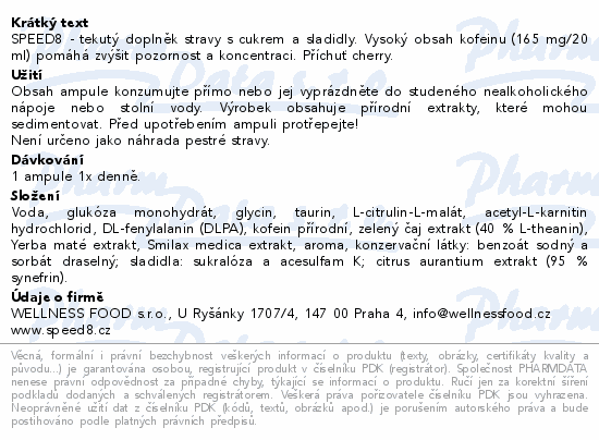 SPEED8 Cherry 10x20ml