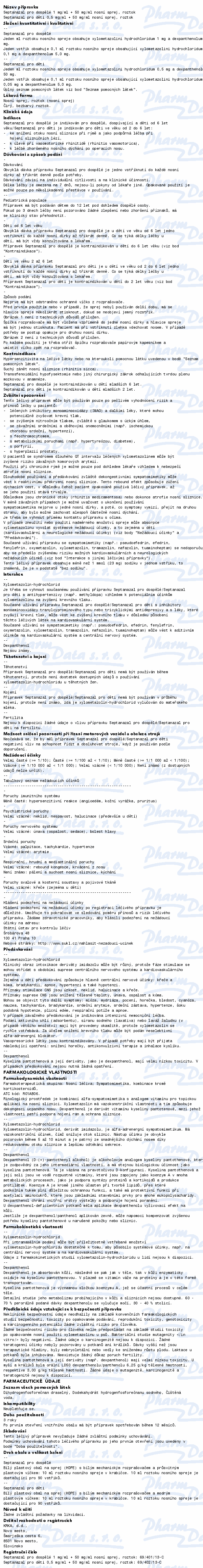 Septanazal děti 0.5+50mg/ml nas.spr.sol.1x10ml