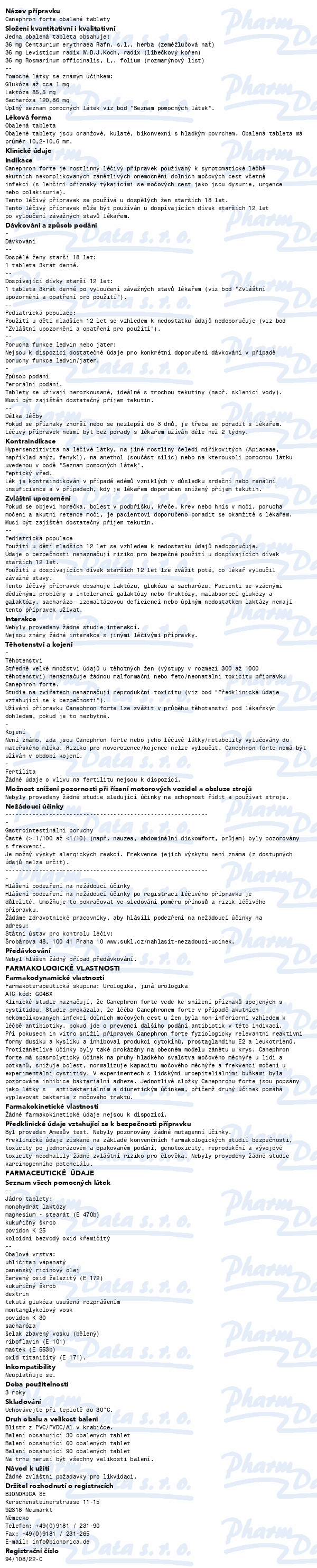 Canephron forte tbl.obd.30