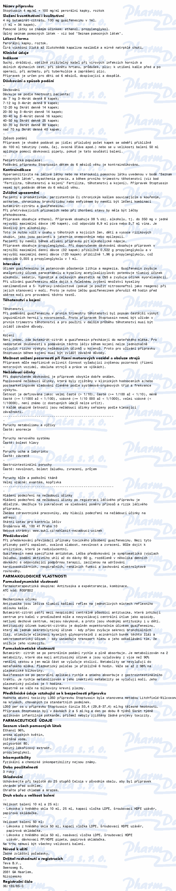 Stoptussin 4mg/ml+100mg/ml por.gtt.sol.1x25ml